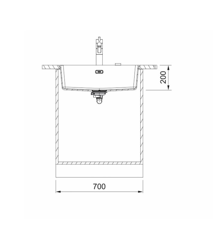 Franke Maris MRG 110-62 Fragranite noir mat évier sous plan 