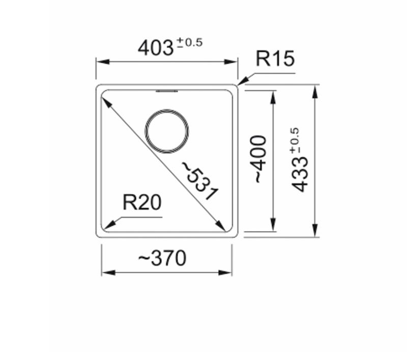 Franke Maris MRG 110-37 Fragranite Onyx évier sous plan