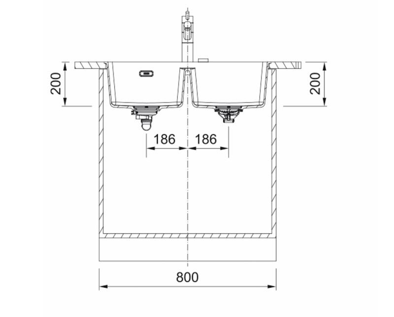 Franke Maris MRG 220-35-35 Fragranite Pierre grise double évier encastré à fleur