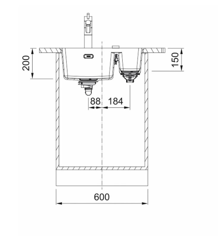 Franke Maris MRG 260-34-15 Fragranite Evier 1,5 blanc polaire Bac à droite à fleur de plan 