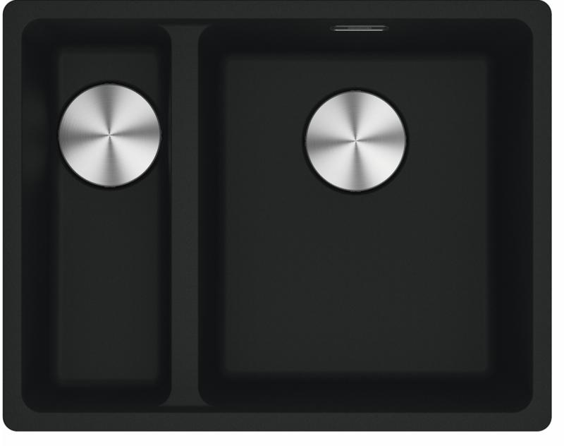 Franke Maris MRG 260-34-15 Fragranite Matt noir évier Côté droit installation à fleur