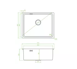 Aquadesign R25 évier en acier inoxydable pour montage en surface, sous plan et à fleur de plan 50x40cm 1208958208