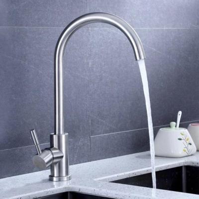 Ausmann Inox Mitigeur de cuisine Round à bec pivotant en inox 1208958308