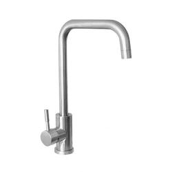 Ausmann Inox Robinet de cuisine carré à bec pivotant entièrement en acier inoxydable 1208958309