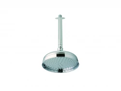 Huber Victorian Pomme de douche pluie or avec bras de plafond SS01341024