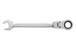 Hoegert Clé à cliquet combinée avec tête flexible en acier CrV de 16 mm 72T 1208959702