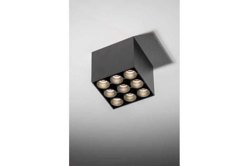 Decor Luminaire LED ARTEMIDA 20W 1920lm AC220-240V 50/60 Hz PF>0 9 Ra≥80 IP20 IK08 4000K 38° carré noir 1208962642