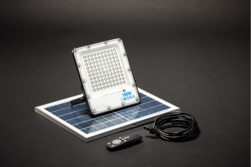 Projecteur solaire LED BRAVOS, 50W, 500lm, 6400K, IP65, 120°, panneau solaire, télécommande, 3y 1208962684
