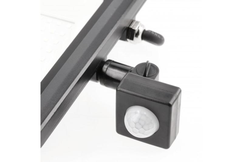 Projecteur LED iNEXT avec détecteur de mouvement 20 W 1600 lm, PF > 0,9, RA > 80, IP65, 120°, 6400 K, corps noir 1208962859
