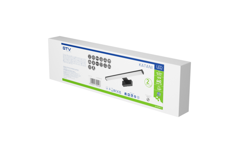 Decor Luminaire LED Catania 400mm 8W AC220-240V 50/60Hz 4000K IP44 RA >80 640lm Noir 1208962884