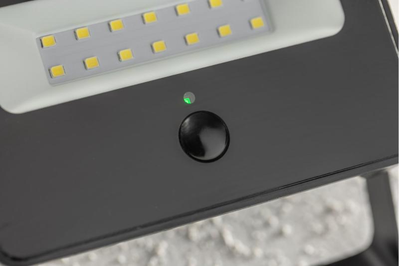 Projecteur à LED solaire LUMOS, avec capteur de mouvement, 10W, 850lm, 6400K, IP65, 120°, panneau solaire, 3y 1208962938