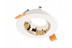 Decor Plafonnier encastré ARIES IP20 φ 90*30mm rond blanc/or 1208963710