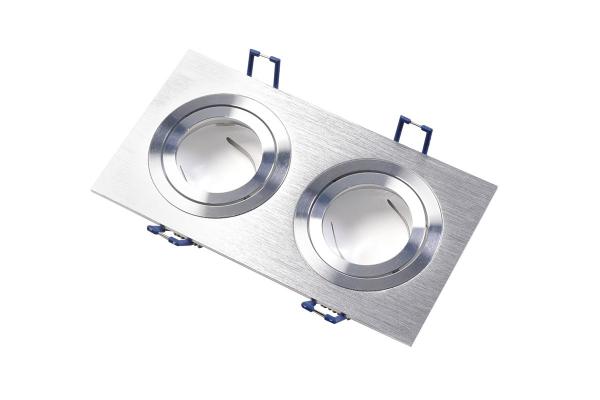 Decor Luminaire encastré au plafond MORENA IP20 carré avec 2 œillets en inox. 1208963733