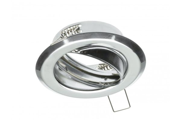 Decor Plafonnier encastré PARMA III IP20 rond en chrome, angle ajustable. 1208963746