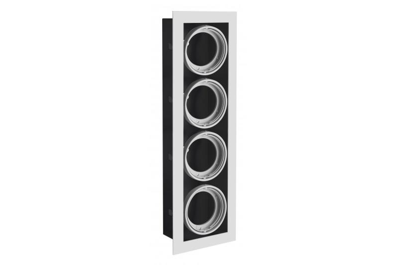 Decor Pireo plafonnier encastré QUAD RECTANGLE gris/gris 1208963778