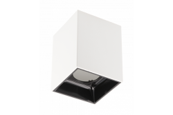 Decor Luminaire de plafond ARIES PC 77x100mm IP20 max 20W carré blanc/noir. 1208963814