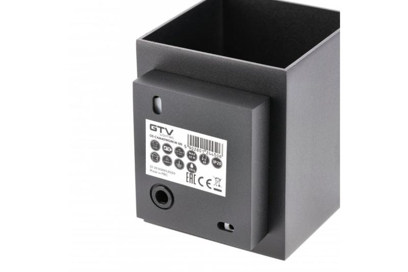 Decor Applique murale CAMPIONE en aluminium G9 IP20 max. 40W IP20 carré noir. 1208963849