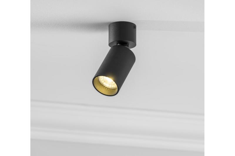Decor Luminaire de plafond FARGO MINI en aluminium 56x150mm IP20 max 20W rond noir. 1208963877