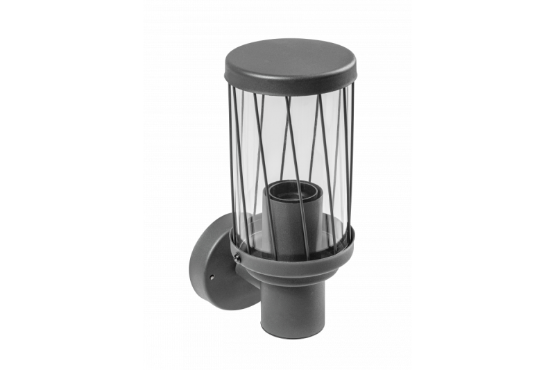 Decor KERTA-A lumière de jardin E27 MAX.12W IP44 AC220-240V 50-60Hz simple lampe murale graphite supérieure. 1208963906