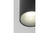 Ceiling luminaire LENTO, alum, 100x130, IP54, MAX.35W, round, graphite