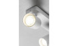 Ceiling luminaire SANTO BIS, aluminium, IP20, max. 20W*2, double, round, white