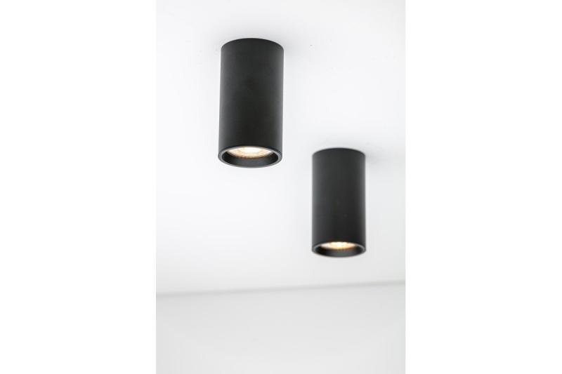 Decor Lampe encastrée SENSA MINI en aluminium 64x115 IP20 max 50W boîtier rond noir 1208964013