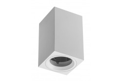 Decor Lampe encastrée de surface SENSA MINI en aluminium 70x70x115 IP20 max 50W boîtier carré blanc. 1208964014