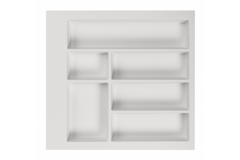 Decor Cutle Range-couverts Insert pour tiroir de cuisine 500 Blanc 1208966375