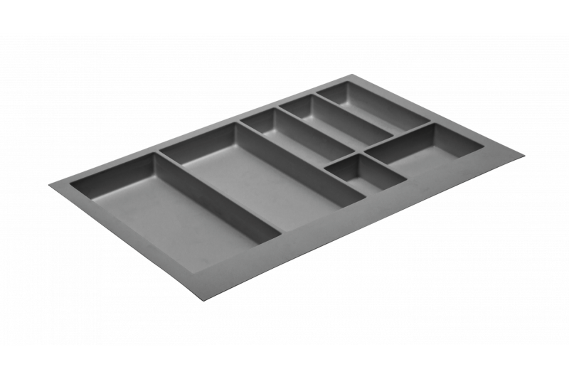 Décor Cutle Bac à Couverts Insert pour Tiroir de Cuisine 800 Anthracite 1208966380