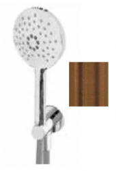 Waterevolution Flow ensemble de douche à main rond complet avec raccord mural cuivre T1621RCPE