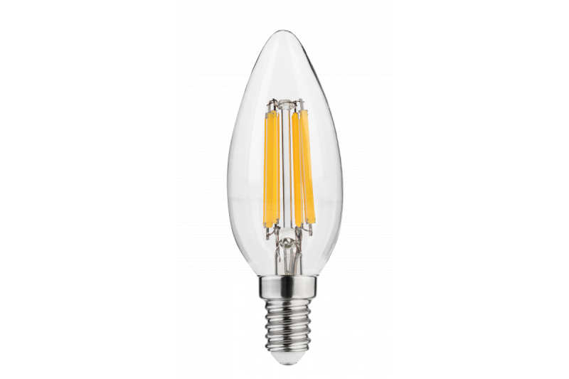 SOURCE LUMINEUSE LED, FILAMENT, A-G, C35, 4000K, E14, 5,8W, AC220-240V, 360°, 640lm, 50mA 1208966965