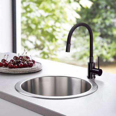Quadri Bristol mitigeur de cuisine avec bec flexible noir PVD noir 1208967083