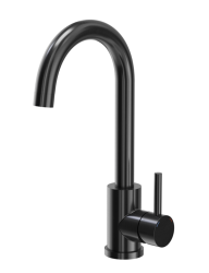 Quadri Coventry mitigeur de cuisine en acier inoxydable pvd noir brossé avec bec pivotant 1208967084