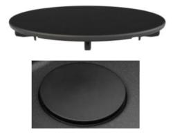 Granitemy Universal couvercle de vidange pour évier, bouchon panier noir mat pour bonde 1208967258