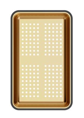 Quadri bac à déchets en cuivre 38x23 cm pour éviers Newport 1208967505