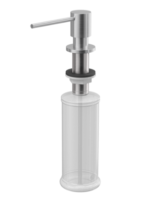 Distributeur de savon encastré Quadri Luxor en inox, rechargeable par le dessus 1208967508