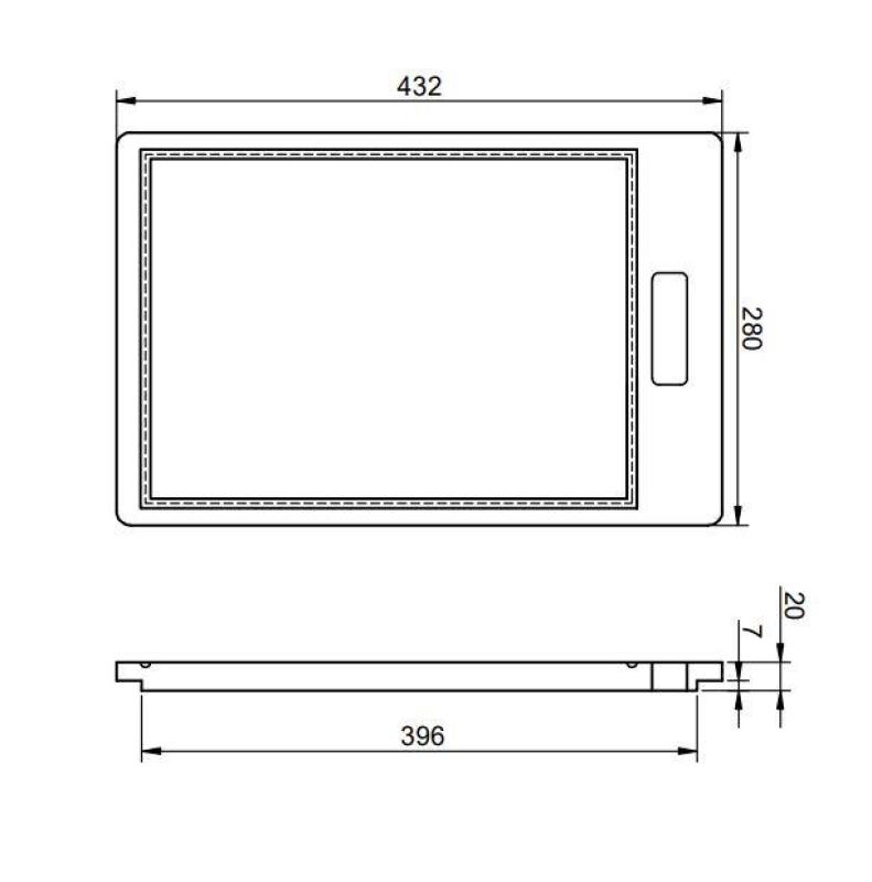 Planche à découper en bois Pure.Sink Prestige PPGCB40-23