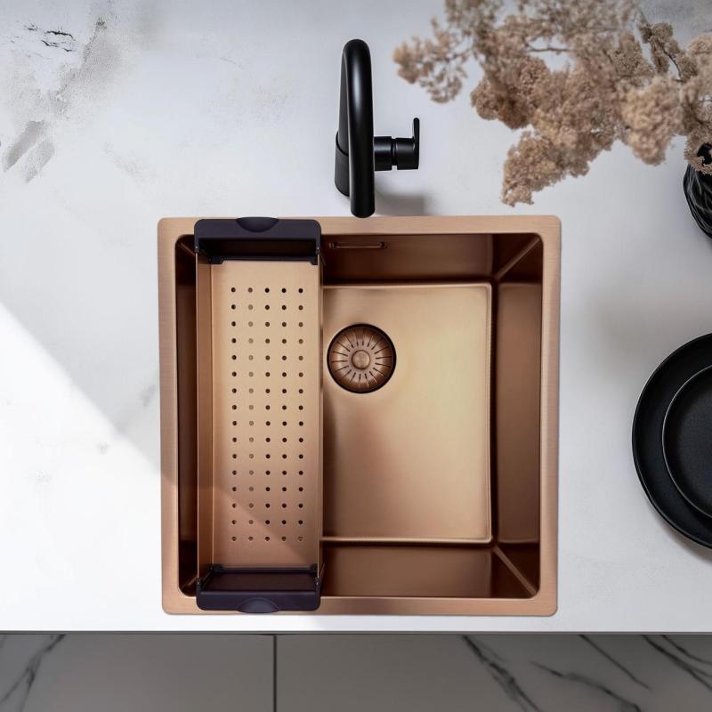 Cuve d'évier Pure.Sink Prestige en cuivre PPGCL40-62