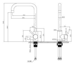 Pure.Sink Elite Steel Pure robinet de cuisine PVD Gun Metal PS8010-61