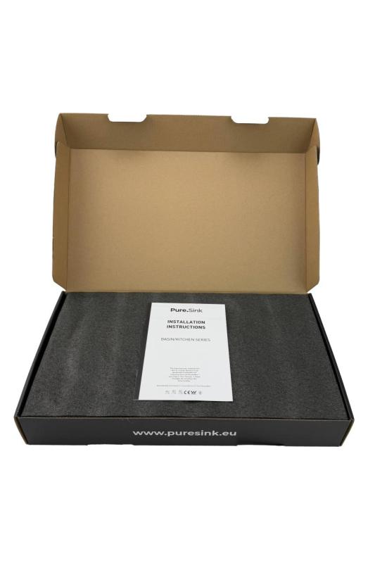 Robinet de cuisine Pure.Sink Elite Steel Spark-S Noir Mat avec bec extensible PS8041-10