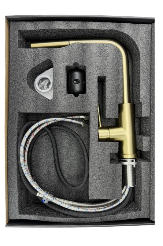 Pure.Sink Elite Steel Spark-S robinet de cuisine PVD Gun Metal avec bec extractible PS8041-61