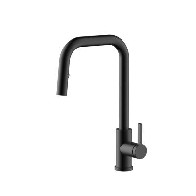 Robinet de cuisine Pure.Sink Elite Steel Crystal-S Noir mat avec bec extensible PS8050-10