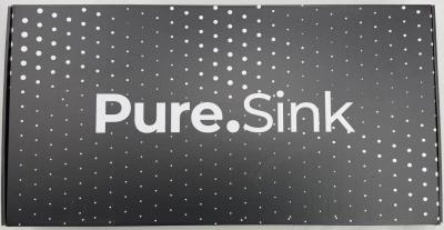 Robinet de cuisine Pure.Sink Elite Steel Stream-S en acier PVD or brossé avec bec rétractable PS8045-60.