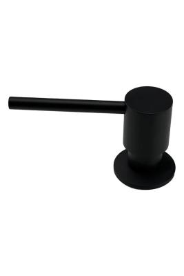 Distributeur de savon encastré Pure.Sink Elite Steel Shine, rechargeable par le dessus, noir mat PS9010-10