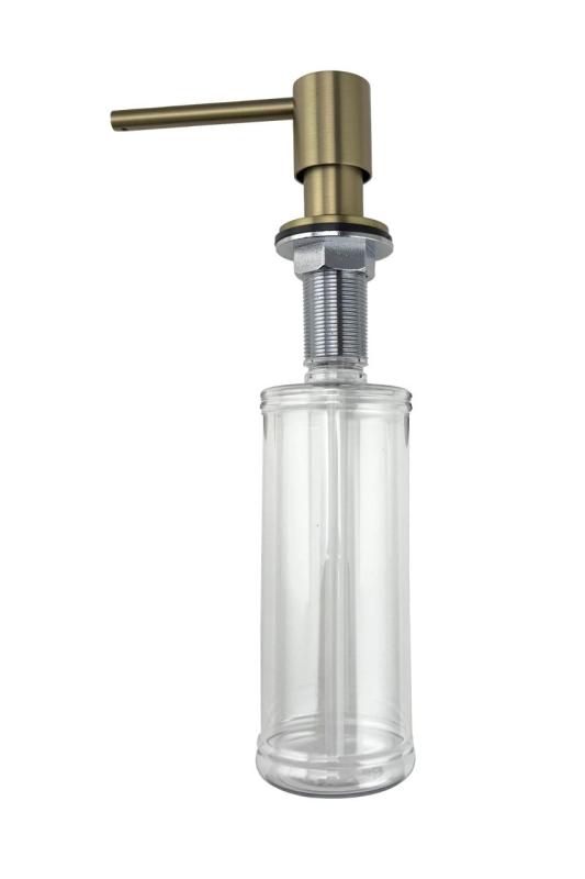 Distributeur de savon encastré Pure.Sink Elite Steel Shine, rechargeable par le dessus, noir mat PS9010-10