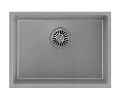 Quadri Elston Évier Sous-Plan en Granit Gris 495x360mm avec Bonde en Inox 1208967773