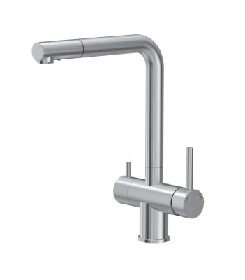 Quadri Ellesmere Mitigeur de Cuisine Inox 3-voies avec Connexion Supplémentaire pour Eau Filtrée 1208967782