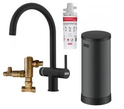 Franke Maris water hub 7L chaudière 3-1 avec robinet électronique d'eau bouillante Touch noir mat avec ensemble de mélangeur waterhub 1208967855