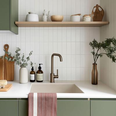GraniteMy Universal Beige Sable Évier en Granit 40x40 cm à poser, sous-plan et à fleur avec bouchon en métal gun - 1208967919