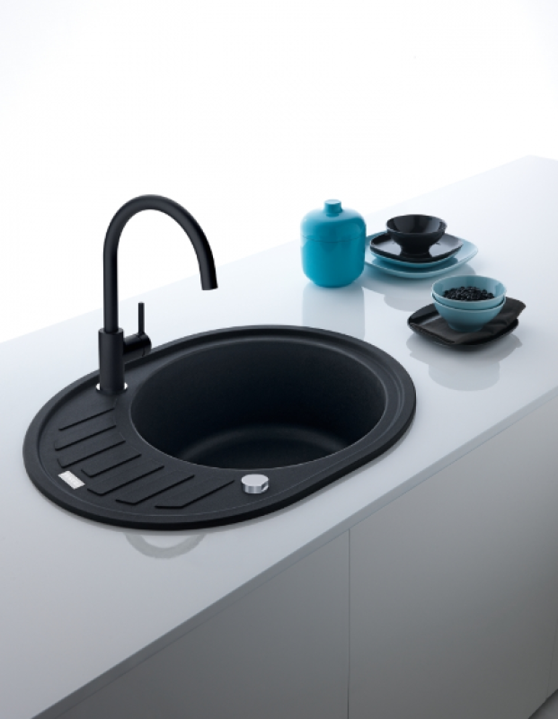 Franke Lina XL Robinet de Cuisine Onyx avec Bec Pivotant 115.0626.020